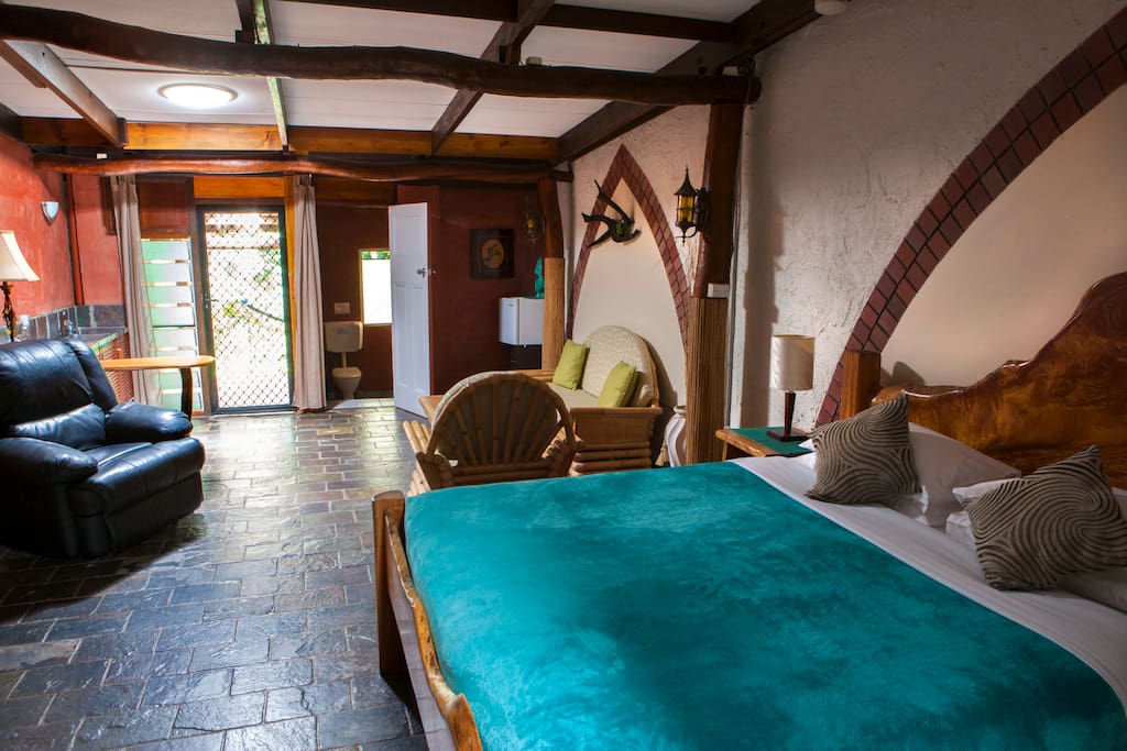 Each large suite has a king size bed