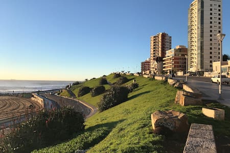 A pasos del mar y el centro con terraza gigante!