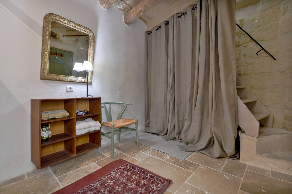 Stair case to the first floor sitting room.