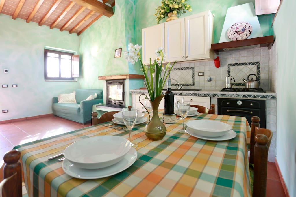 Kitchen and living room