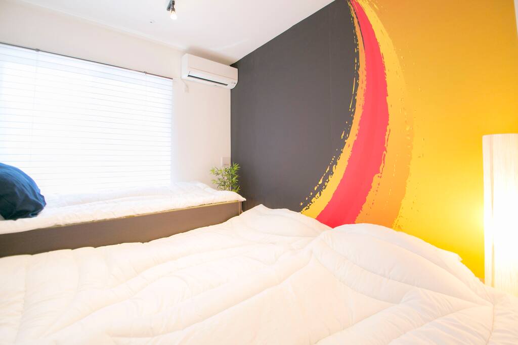 Japanese modern style 1BR apartment space (with Japanese futon)