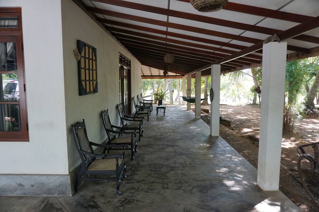 The large verandah/ patio for relaxing