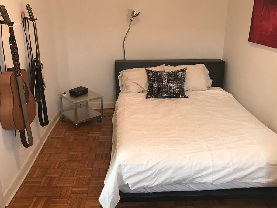 Empty amour and shelving for guests
