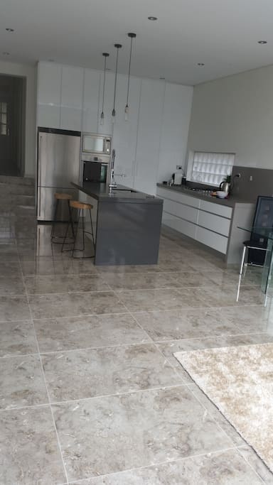 Practical large sized kitchen