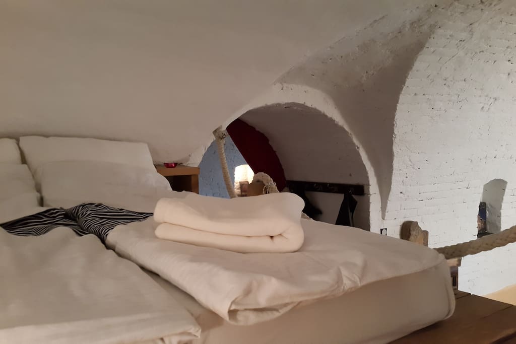 the bed in the studio