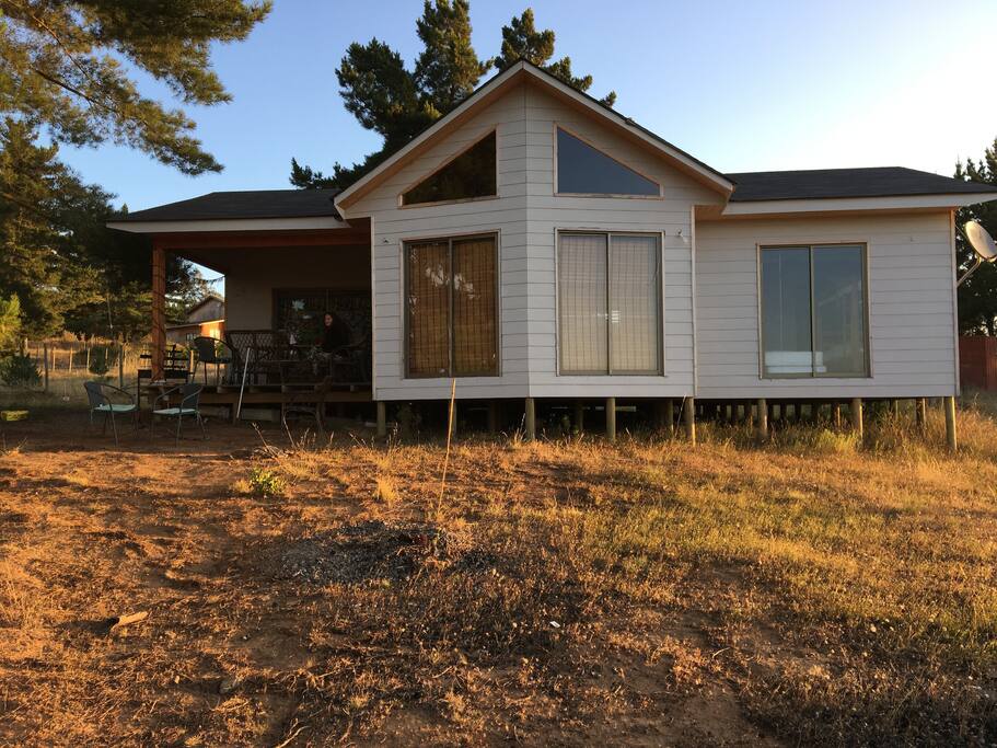Vista frontal de casa