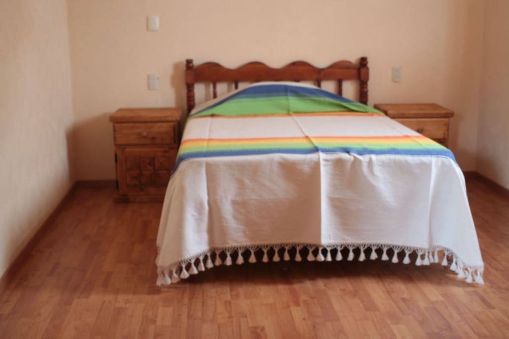 Room with two twin beds