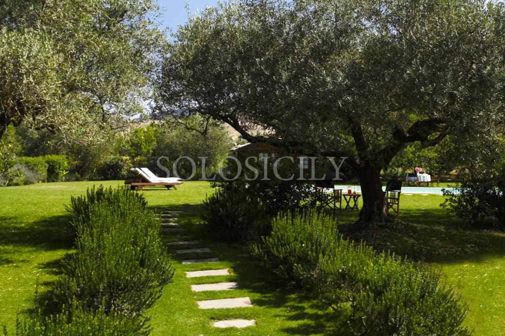 The garden is an idyllic oasis of calm