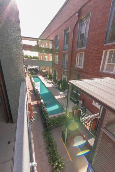 The pool and gym