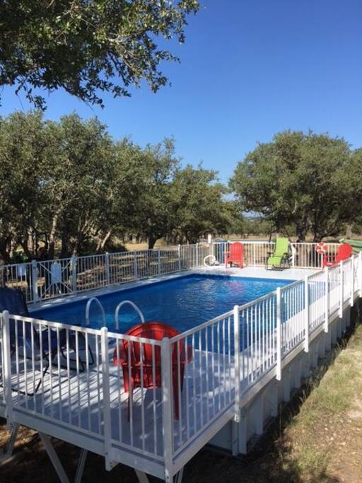 Crystal clear swimming pool