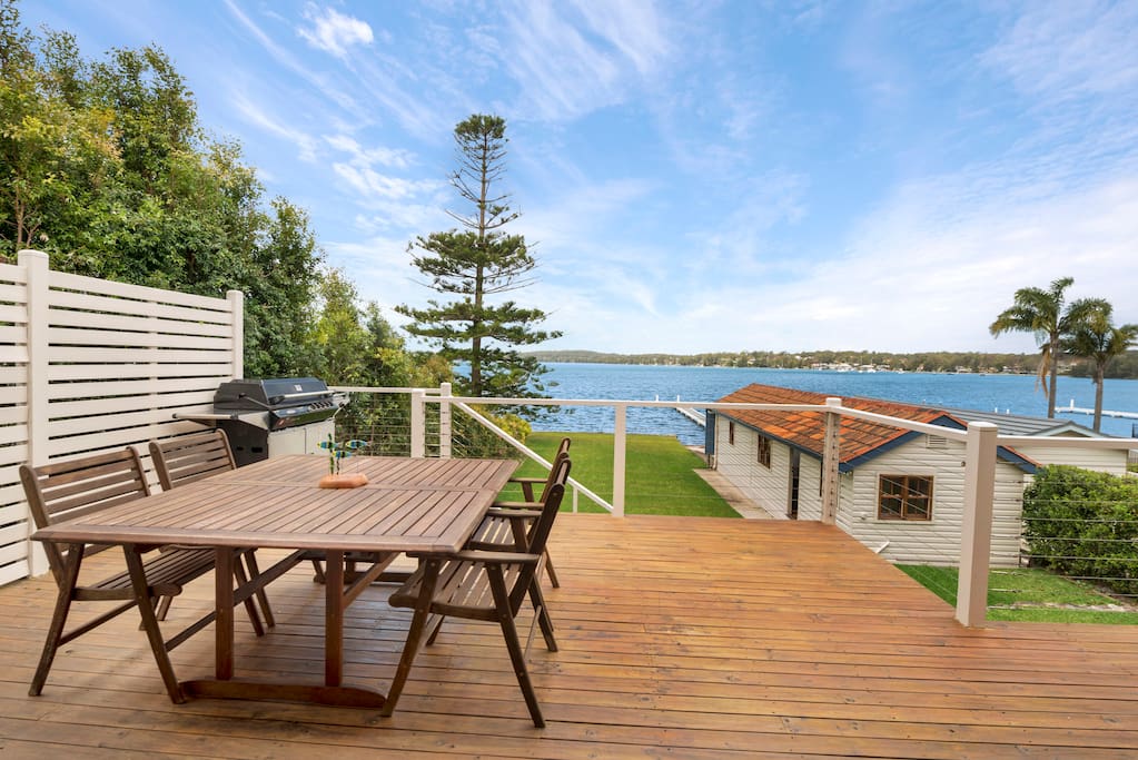 Large Deck For Entertaining or Enjoying The Afternoon Breeze.
