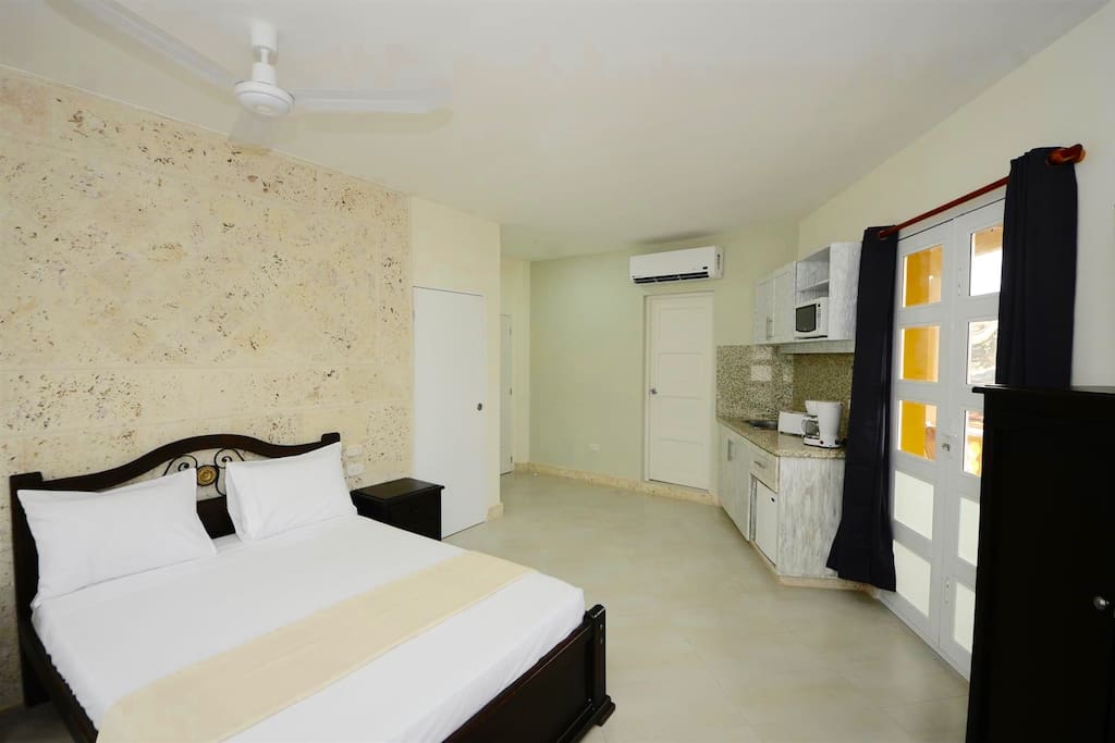 Comes with DirecTV, AC, ceiling fan, wifi, kitchenette, closet, and more.