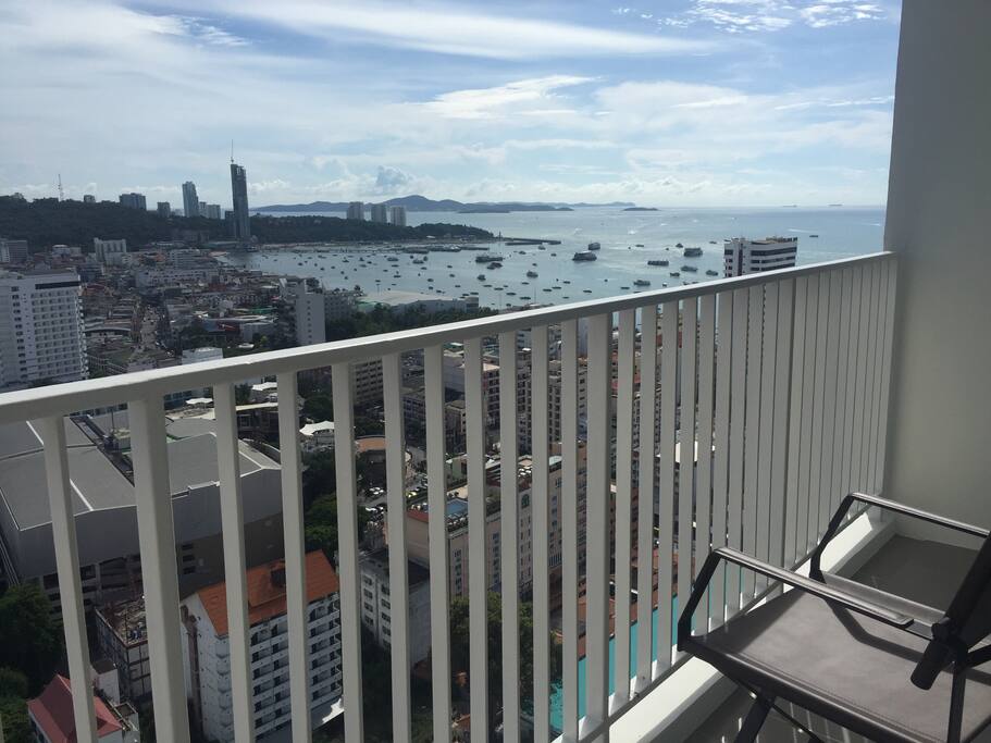 view from balcony
