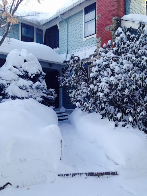 Entry into apartment-winter