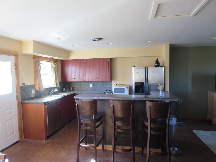 Kitchen--dishwasher and dining island