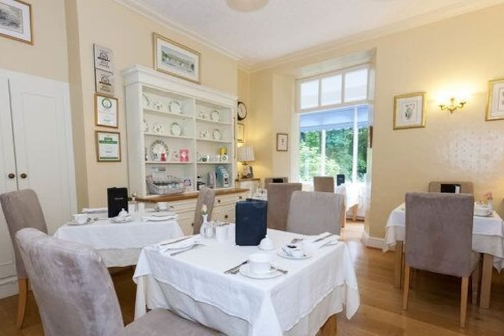 Communal breakfast room where award winning breakfast is served