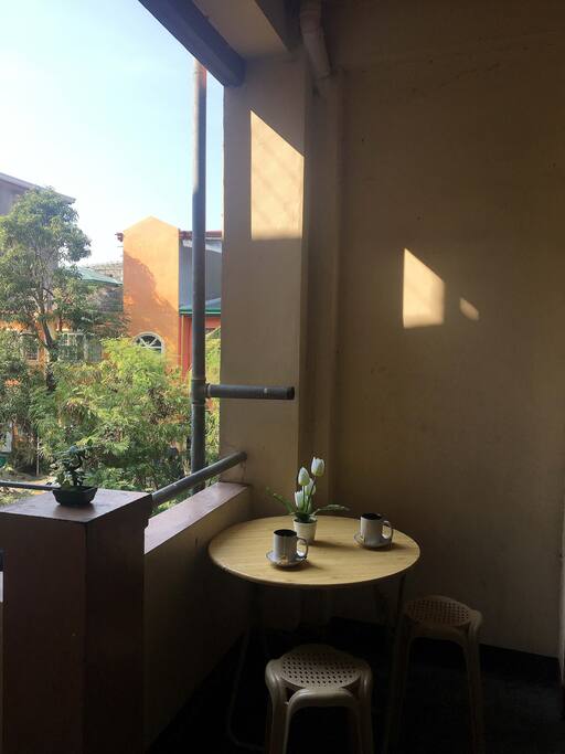 nature view from mini veranda,while taking your free Lipton tea