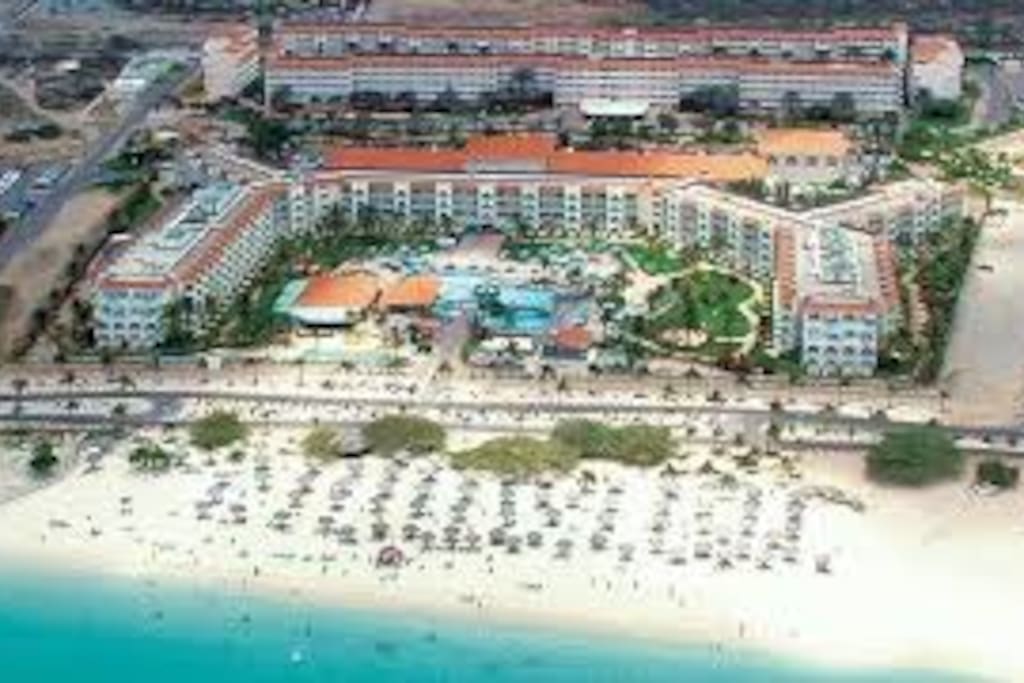 From ocean to Hotel view
