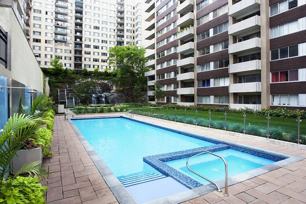 Access for guests to the swimming pool and jacuzzi in the building