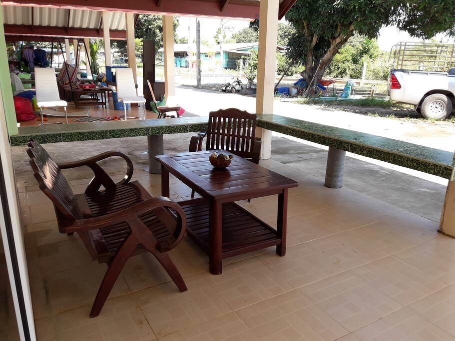 Outside rest zone of House for holiday and vacation for family