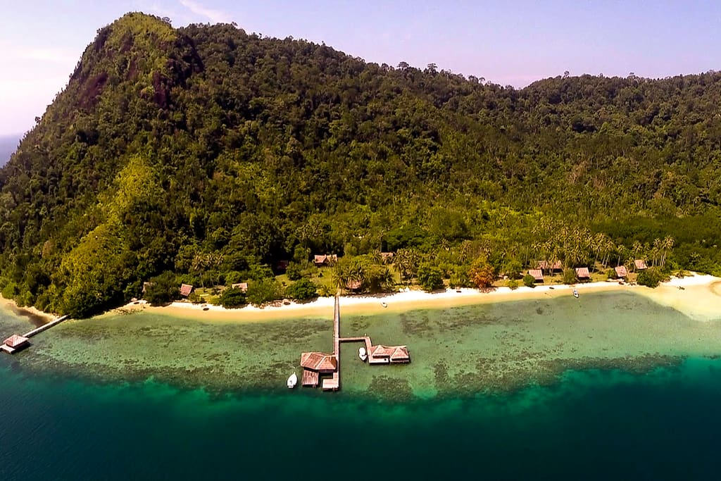 Aerial view of the resort
