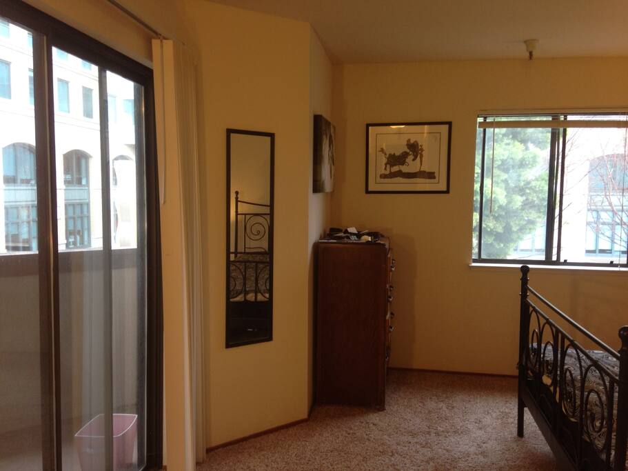 your bedroom has a balcony as well.