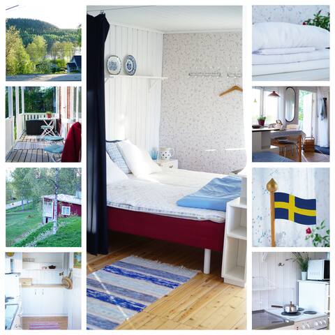 Swedish cottage between lake and forrest-Bergabo