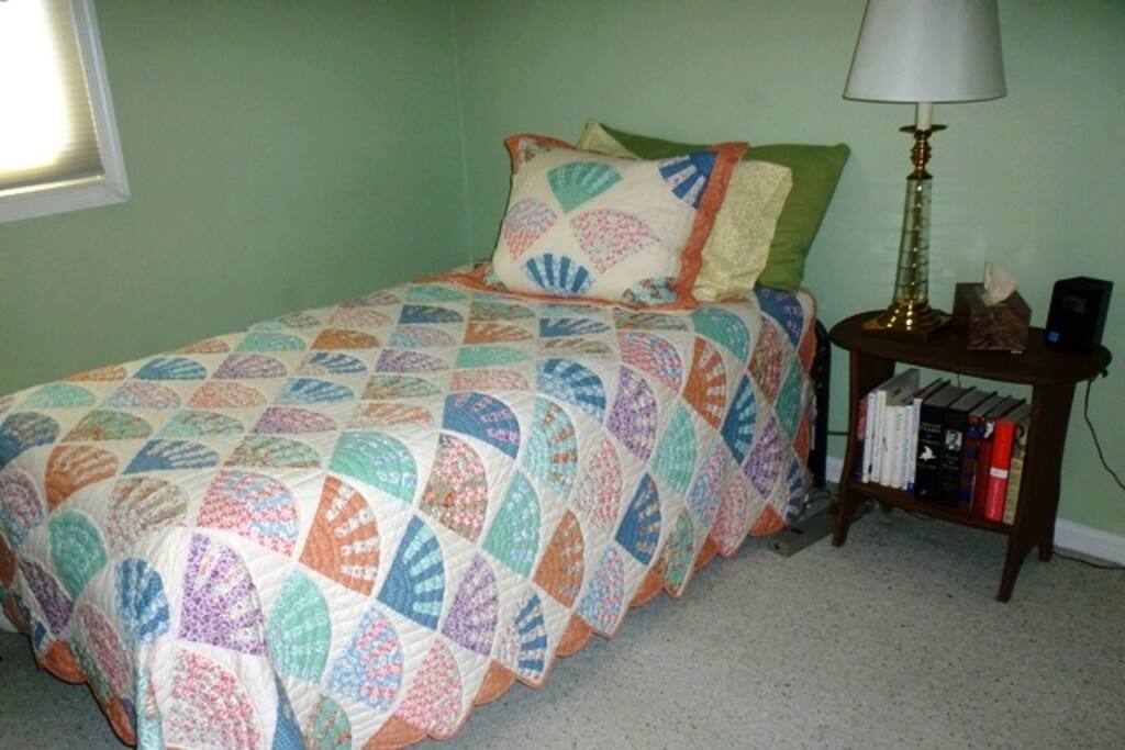 Bed and night table