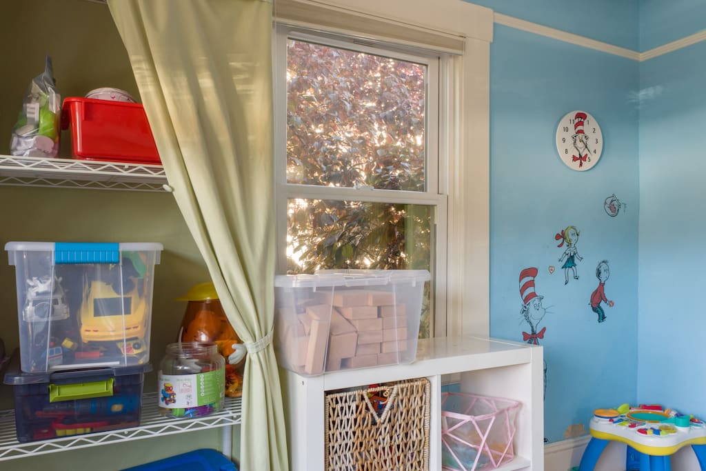 Playroom with toys for ages 1-6