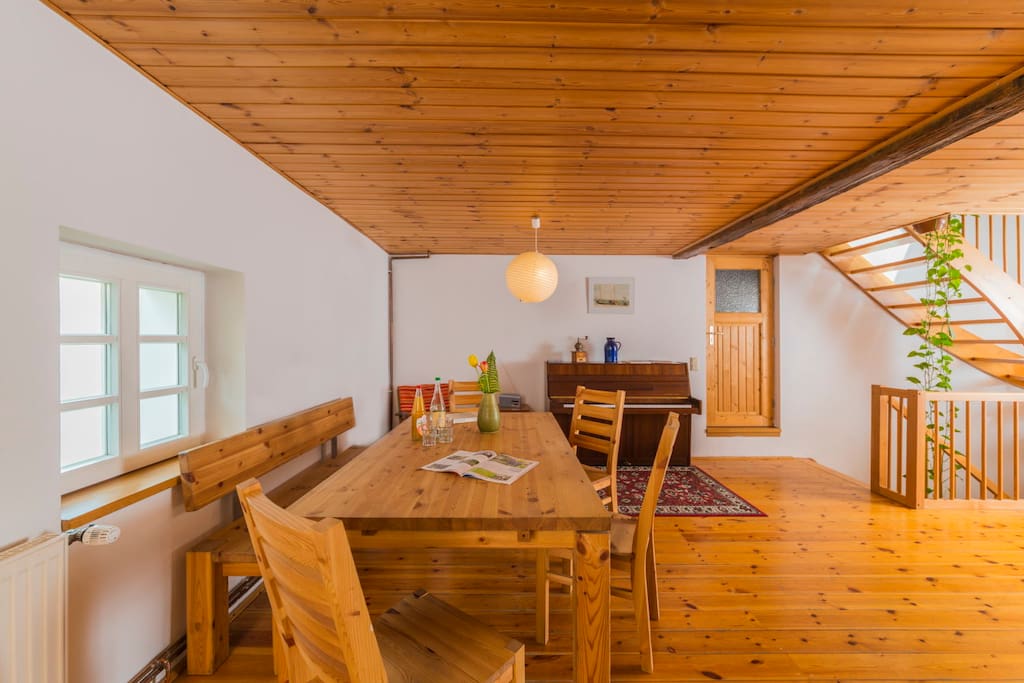 Sitzgruppe in Wohndiele