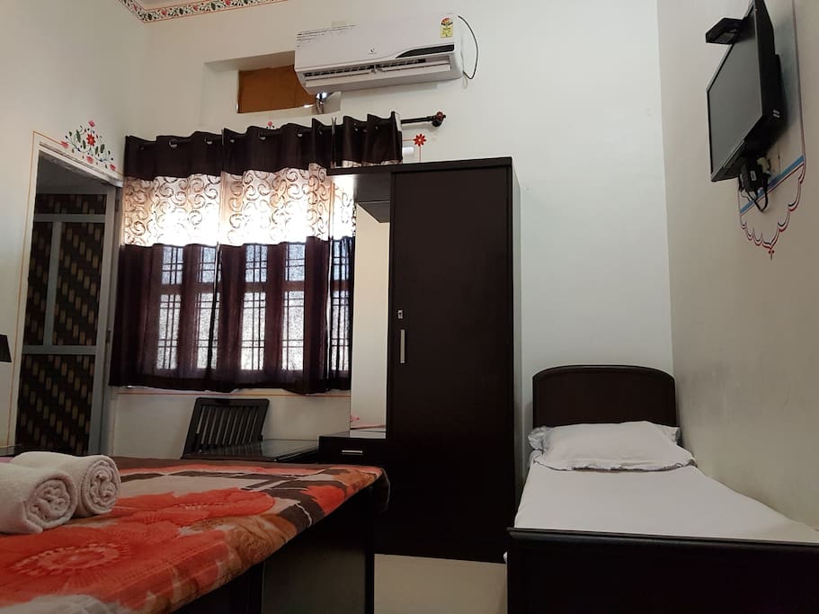 One of the bedrooms