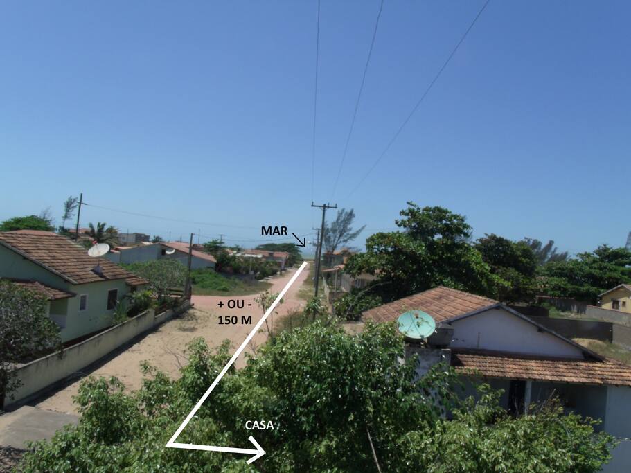 PROXIMIDADE COM O MAR: +- 150 METROS