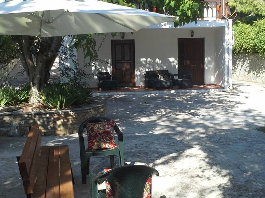 Front of property--just steps away to the beach