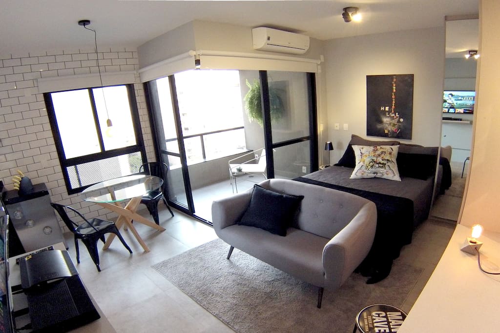 apartamento completo, com ar condicionado (complete apartment with air conditioning)
