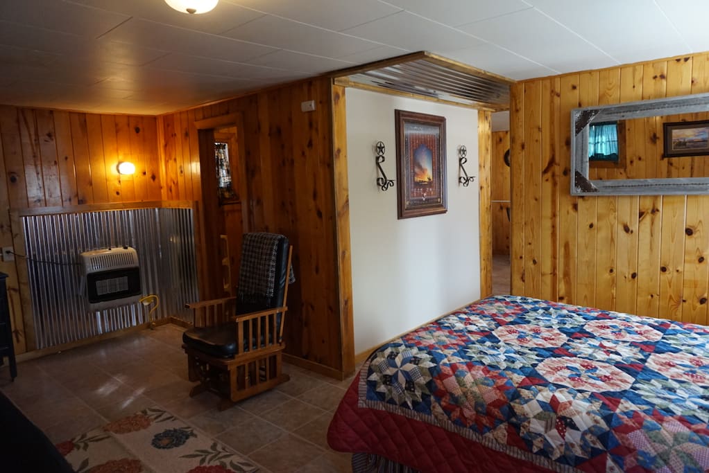 Living area/bedroom area