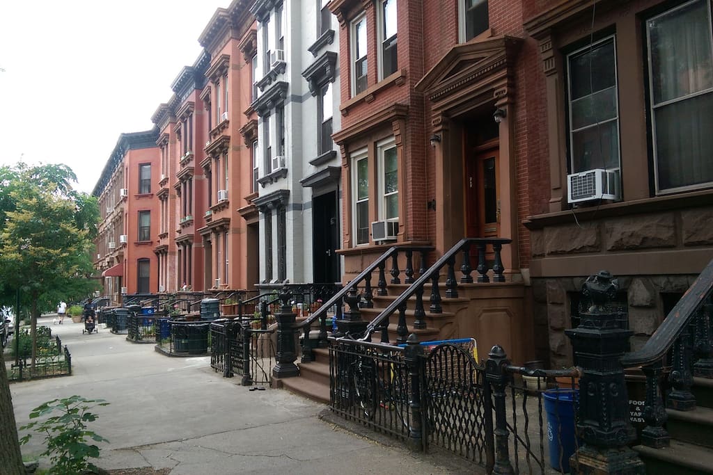 Beautiful and quite brownstone street