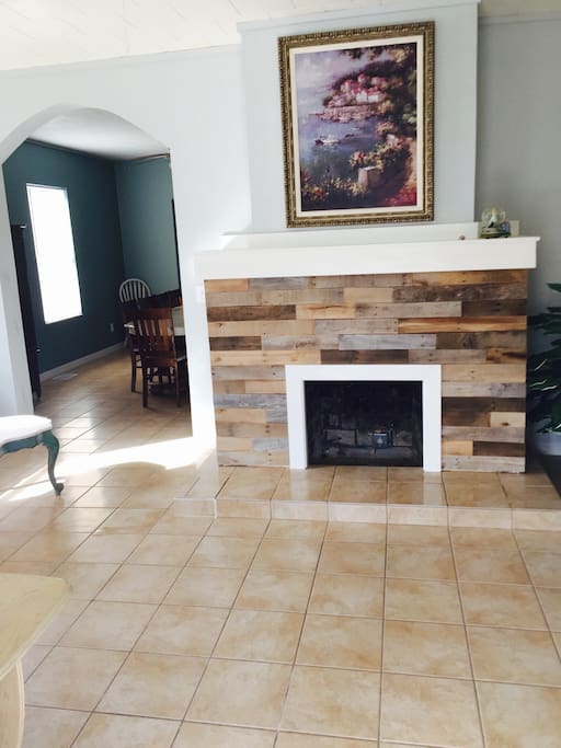 Front entrance , living room , dining room.