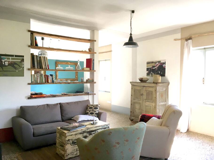 living and library