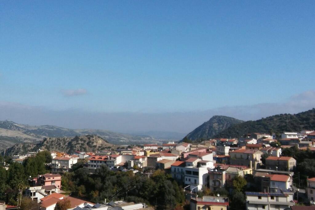 La vista dal balcone