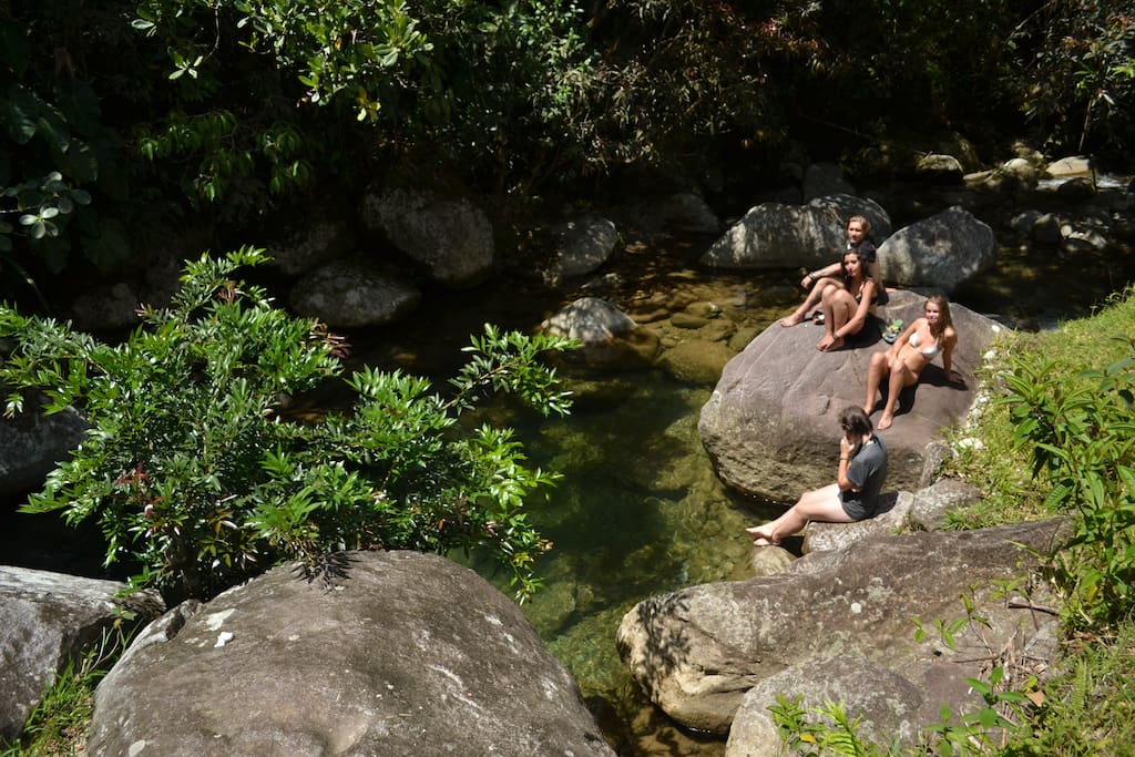 over 10 spots along the guatape river to chill out.