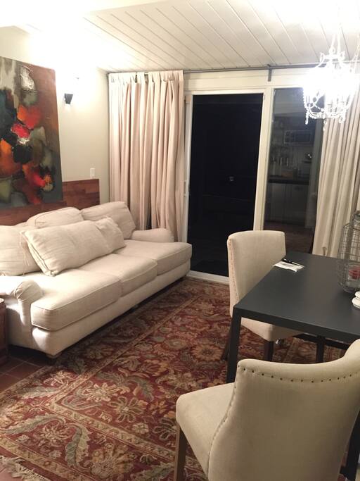 Living area with kitchen