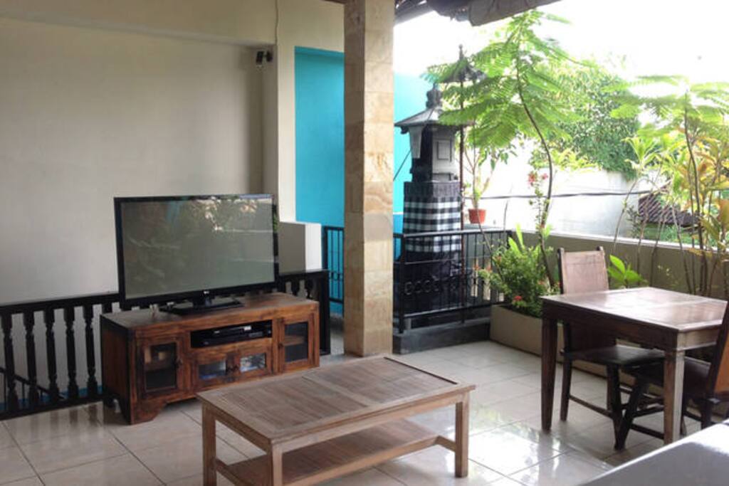 Lounge room and dining area.