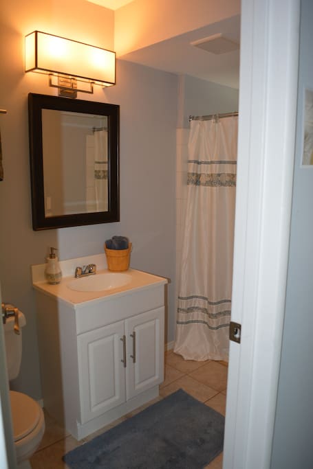 Queen suite bathroom