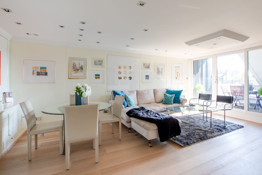 Living Room & Dining Area