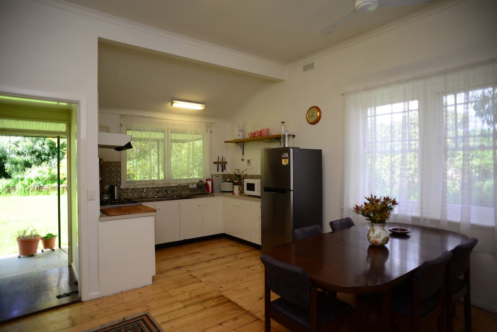 Kitchen and dining area