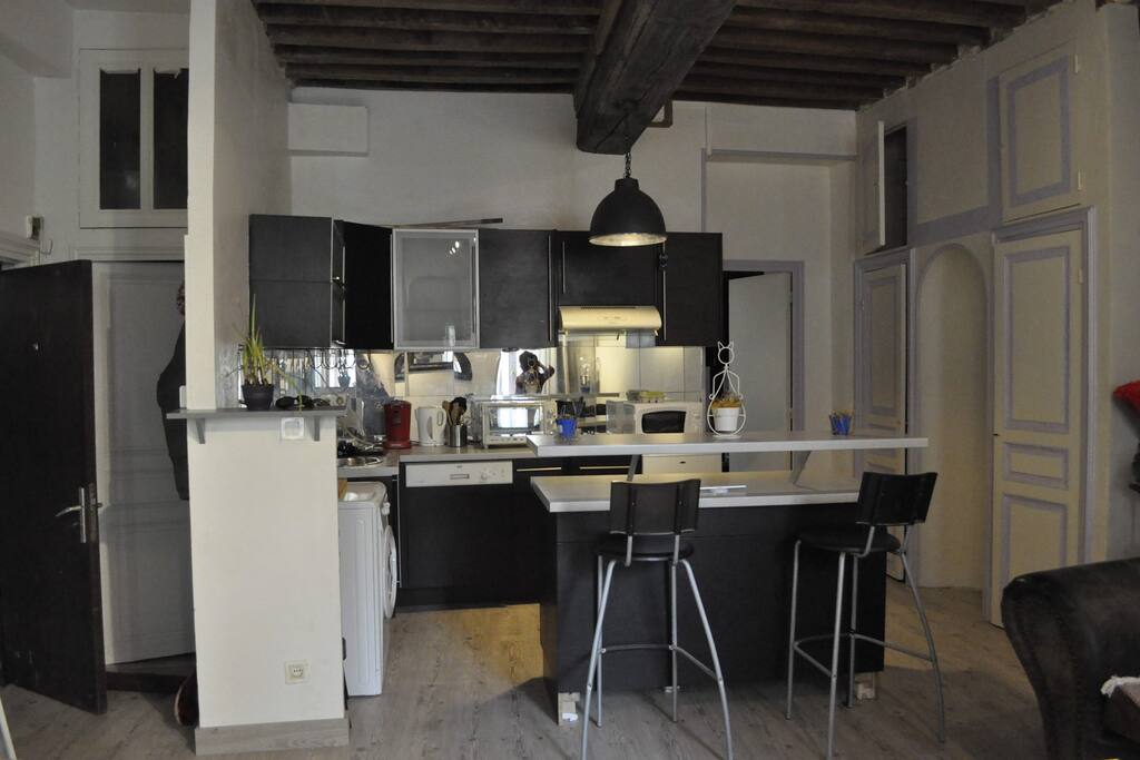 cuisine ouverte sur salon