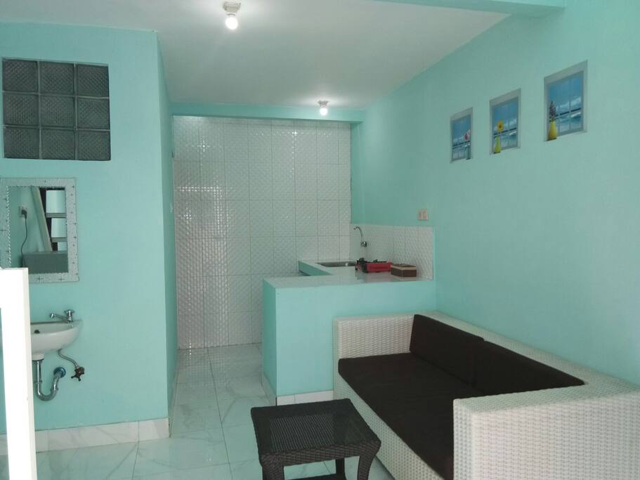 living room and kichen on ground floor