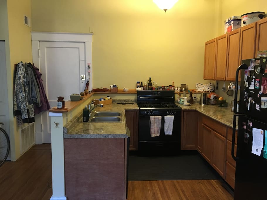 Gas Range and Plenty of Counter Space