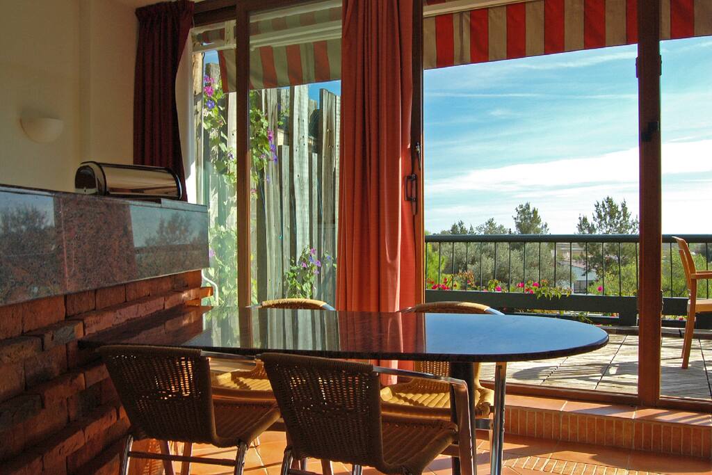 View over the balcony