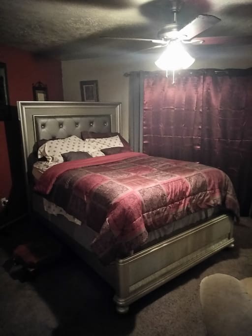 This is the largest room and it sleeps too with the TV and restroom inside the room.